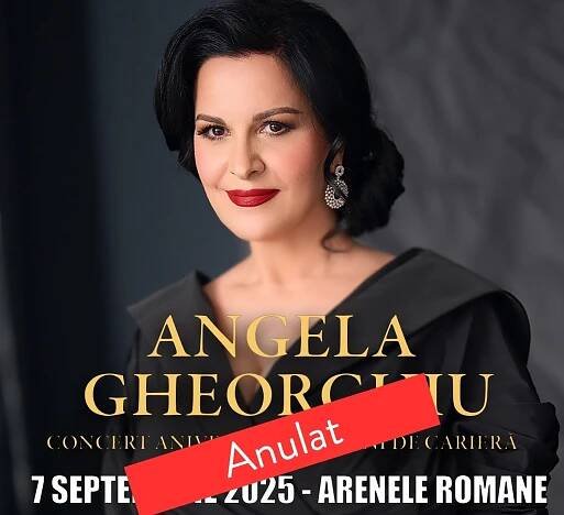 Angela Gheorghiu anniversary concert canceled - The Romania Journal