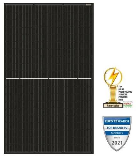 Solarmi solární panel Amerisolar Mono 385 Wp černý 120 článků (MPPT 35V) (AS-6M120-HC-B-385) | JeštěDnes.cz