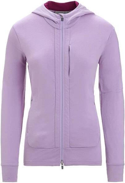 Dámská funkční mikina Womens Quantum III LS Zip Hoodie - purple gaze/go berry/cb