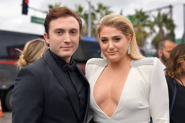Daryl Sabara (L) and Meghan Trainor attend the 61st Annual GRAMMY Awards at Staples Center on February 10, 2019 in Los Angeles, California.  