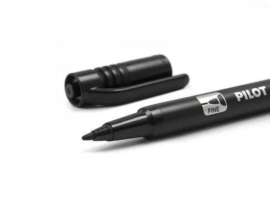 PILOT Twin Marker 0.4 a 0.5 mm, BeGreen, černý