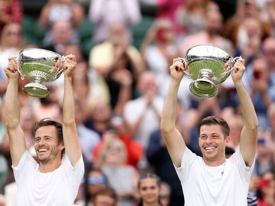 Neal Skupski rewards brother Ken’s travelling exploits with Wimbledon win