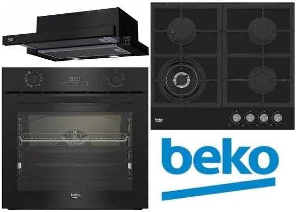 set Beko BBIR17300BCS + HILW64225S + HNT62210B + záruka navíc + Pečící plech Beko v hodnotě 549 Kč ZDARMA