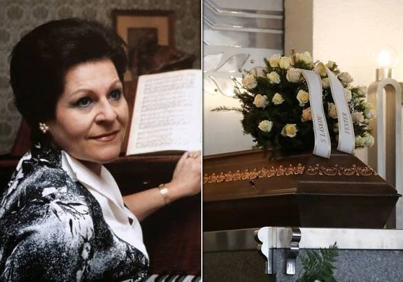 Pohřeb hvězdy Národního Naděždy Kniplové (†87): Rakev zdobil věnec od psa