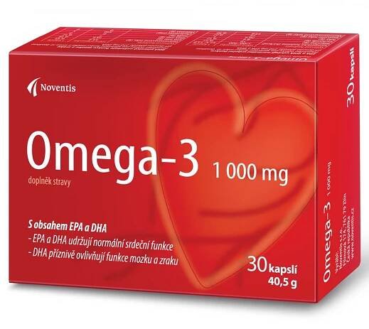 Omega-3 1000mg cps.30 pro zdravé srdce a cévy