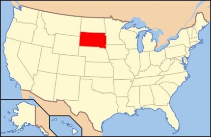 Soubor:Map of USA SD.svg – Wikipedie
