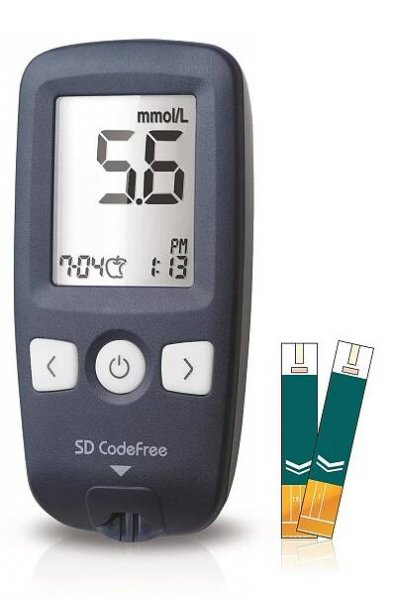 SD Biosensor Codefree set + 10 proužků