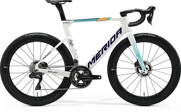 Silniční kolo MERIDA REACTO TEAM Pearl(Blue-Team)(Cy25)  2025