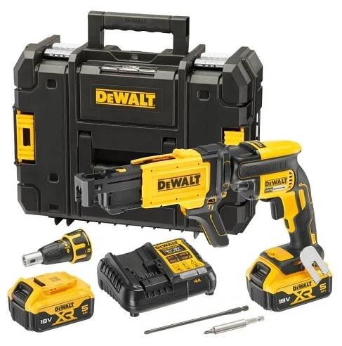 DeWALT DCF620P2K Bezuhlíkový aku šroubovák na sádrokarton XR 18 V Li-Ion 2x 5,0Ah 