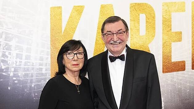 Zdeněk Barták a jeho manželka Lída (Praha, 4. října 2021)