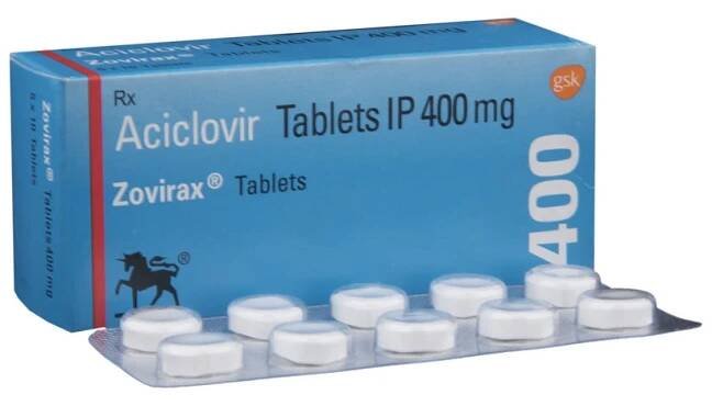 Zovirax 400 Mg (Acyclovir 400 Mg) Tablets Online at Best Price
