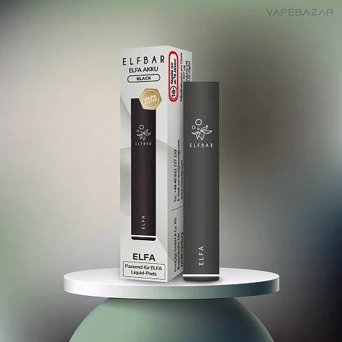 Elf Bar Pod ELFA Kit - Black Basisgerät Aukkuträger - Vape