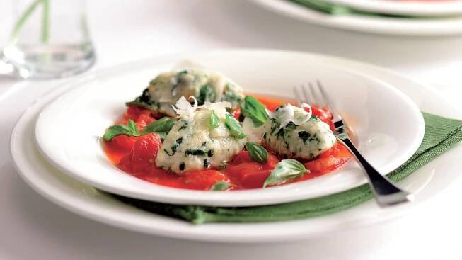 Malfatti s ricottou a špenátem