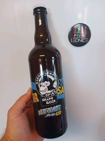 Nachmelená Opice West Coast IPA 15°/6,5% 0,7l