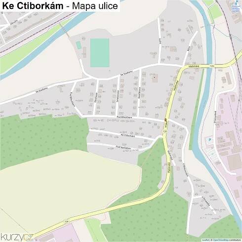 Ke Ctiborkám - mapy | Kurzy.cz