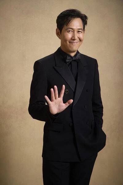 Lee Jung-jae during the 82nd Annual Golden Globes held at The Beverly Hilton on January 05, 2025 in Beverly Hills, California.