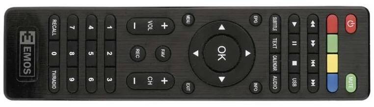 J50986 Dálkový ovladač pro set-top box EM170 EMOS