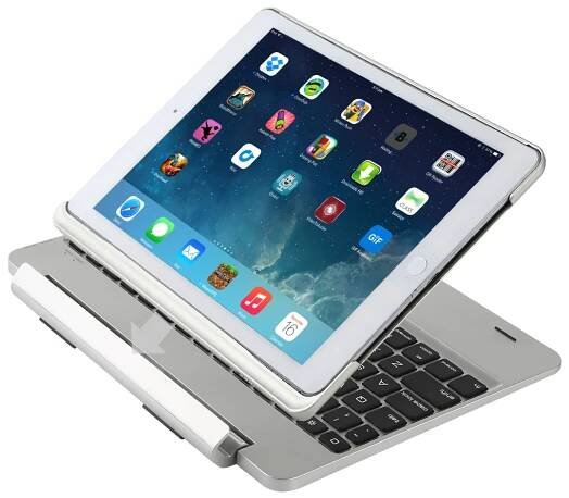 Odnímatelná klávesnice pro iPad Air - stříbrná - Avin.cz
