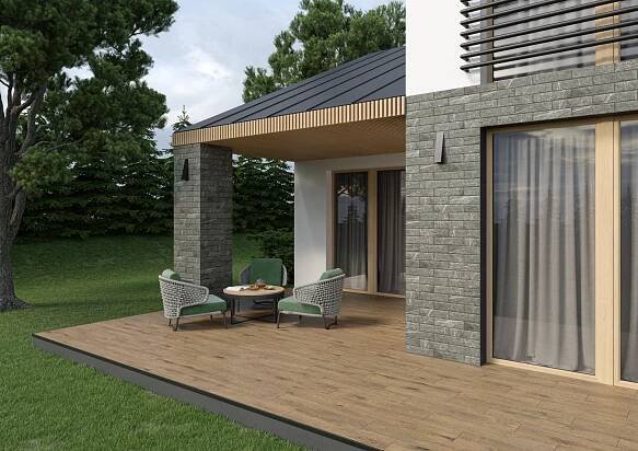 #Kuchyně #Obytné prostory #Terasy a balkony #dřevo #Rustikální styl #béžová #hnědá #šedá #Velký formát #Matná dlažba #500 - 700 Kč/m2 #Cerrad #Listria