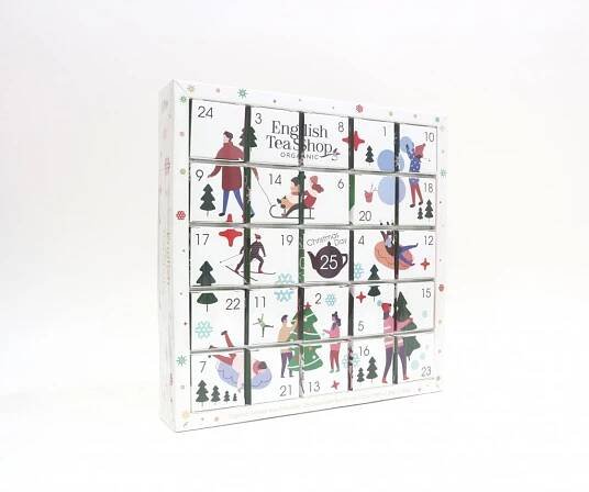 THE ENGLISH TEASHOP Adventní kalendář puzzle 25 ks - bílá | Butlers.cz