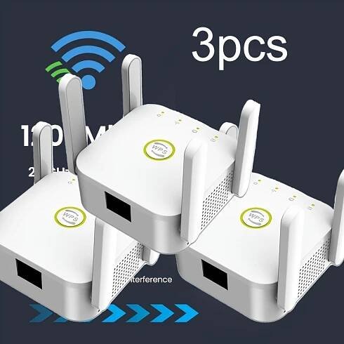 3* Internet WiFi Repeater/Router/* Booster 2.4GHz And 5GHz * Amplifier, 1200 Mbps Dual-Band Wi-Fi 6 Repeater, Power Supply, *