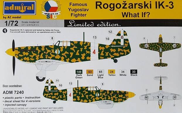 Rogožarski Ik-3 Croat,It,Rom,Cze