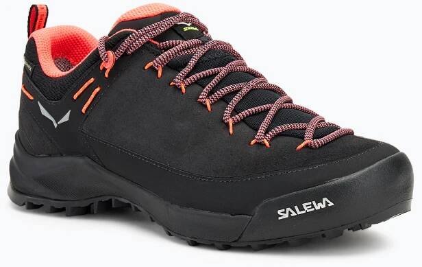 Dámské turistické boty Salewa Wildfire Leather GTX black/fluo coral