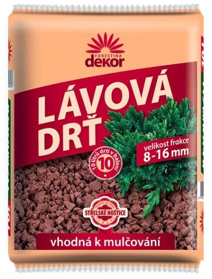Lávová drť 8-16 mm - 10 l
