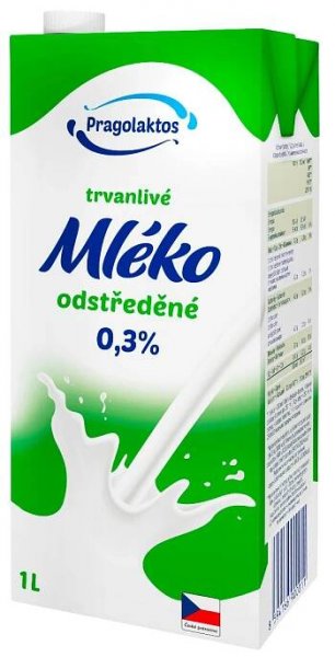 Trvanlivé mléko odstředěné 0,3%