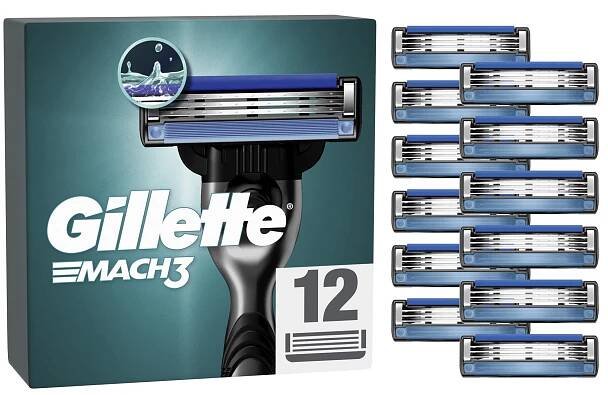 Gillette Mach3 náhradní hlavice 12 ks