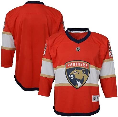 Youth Florida Panthers Red Home Replica Blank Jersey