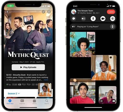 facetime shareplay screenshots mythic quest