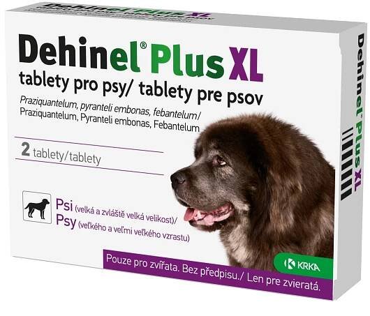 Dehinel Plus XL Tablety pro psy 2 tablety