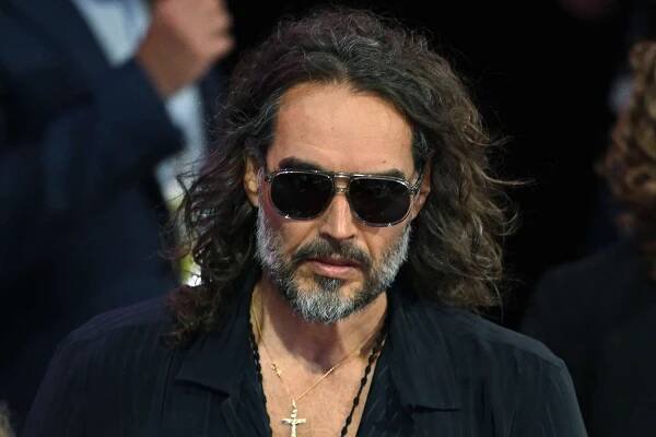 Russell Brand attends the fourth day of the Republican National Convention