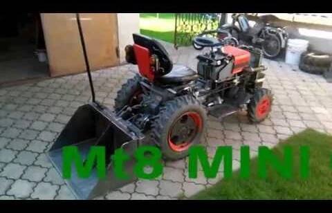 Mt8 MINI 070 D Zadná lyžica, MT8 MINI 070 D & homemade Three Point Loader Bucket