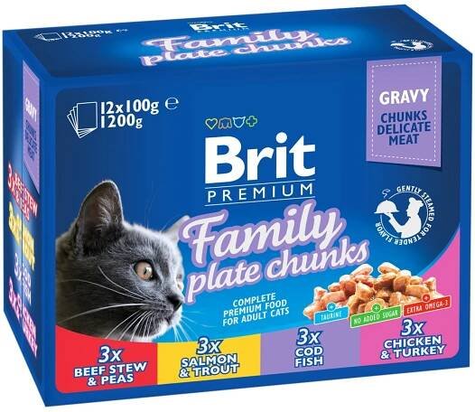 Brit Premium Cat kapsičky Family Plate