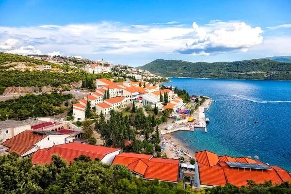 The tourist resort of Neum, Bosnia and Herzegovina.