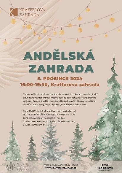 Krafferova zahrada chystá advent: dekorace, workshopy, divadlo i dárky