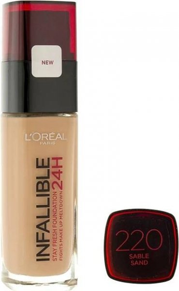 L'Oréal Paris Infallible make-up SPF15 220 Sable Sand 30 ml