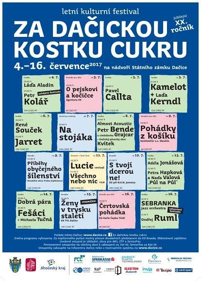 Festival Za dačickou kostku cukru na Státním zámku Dačice - Dačice