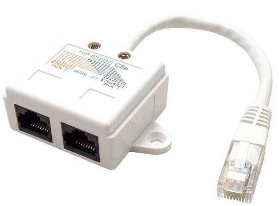 Y adaptér ISDN, rozdvojka RJ45 1M / 2xF, kabel