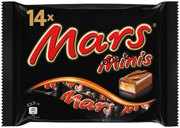 MARS ČOKOLÁDOVÉ MINI TYČINKY NĚMECKO!