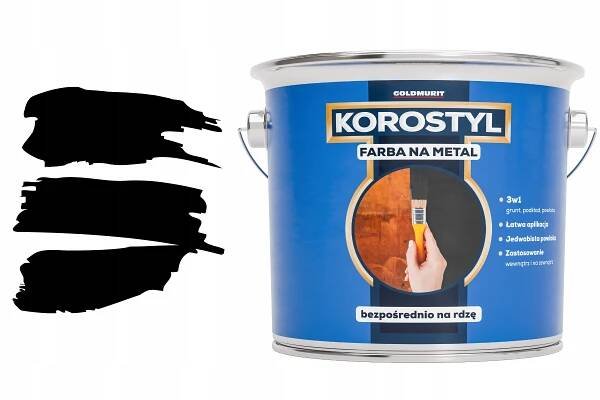 Barva na kov 3v1 - Přímo na rez Černá RAL 9005 2,5 l