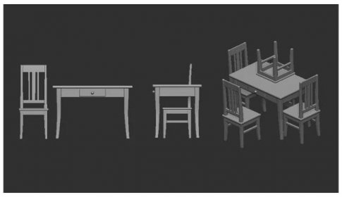 1:48 Table with chairs
