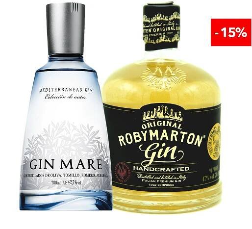 GIN Roby Marton PREMIUM Handcrafted + GIN MARE