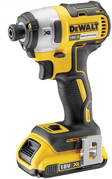 DeWalt DCF887D2 18V rázový utahovák 1/4, 2 x 2,0 Ah