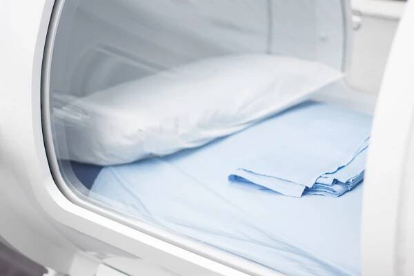Hyperbarické kyslíkové komory Hbot terapie — Stock obrázek