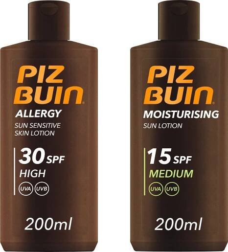 Piz Buin Set II. opalovací krém SPF30 200 ml + krém na opalování SPF15 200 ml