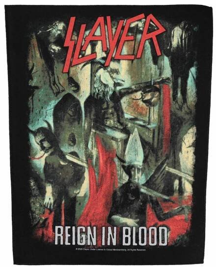 nášivka velká SLAYER - REIGN IN BLOOD - RAZAMATAZ od 299 Kč
