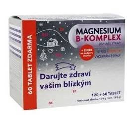 Magnesium B-KOMPLEX Glenmark 120+60tbl vánoce